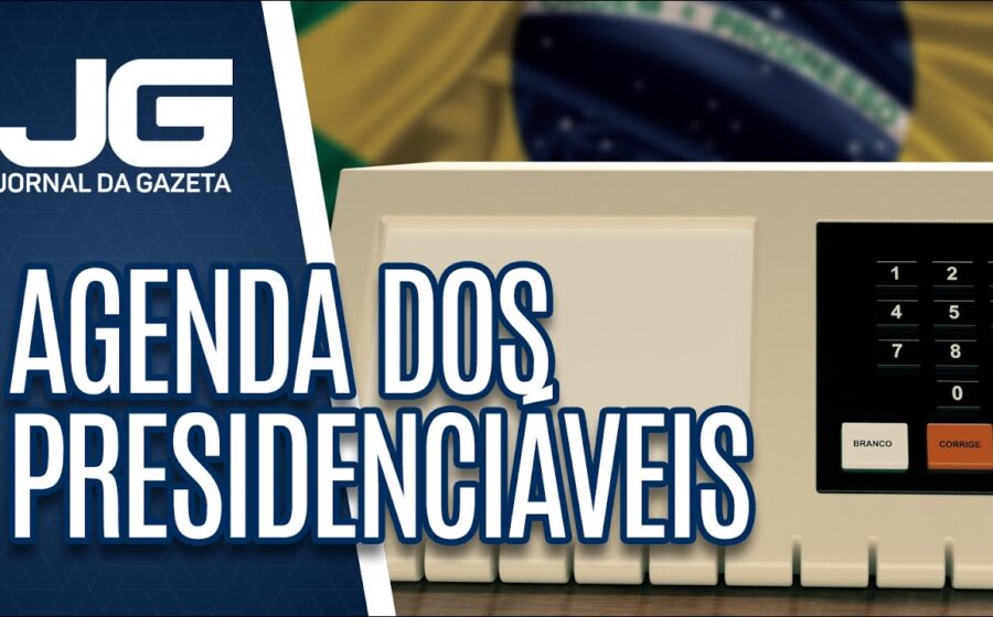 Mapa do Brasil com rotas de 13 presidenciáveis em campanha no Nordeste, Sudeste e Sul em 24/09