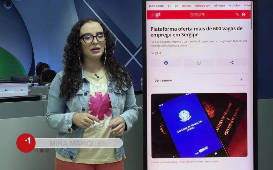 Tela do portal GO Sergipe exibindo vagas de emprego com aviso de login gov.br obrigatório