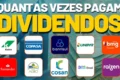 Calendário de dividendos B3: 7 empresas pagam proventos esta semana incluindo grandes bancos