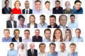 Urna eletrônica e mapa do Paraná com oito silhuetas de candidatos sob título eleitoral