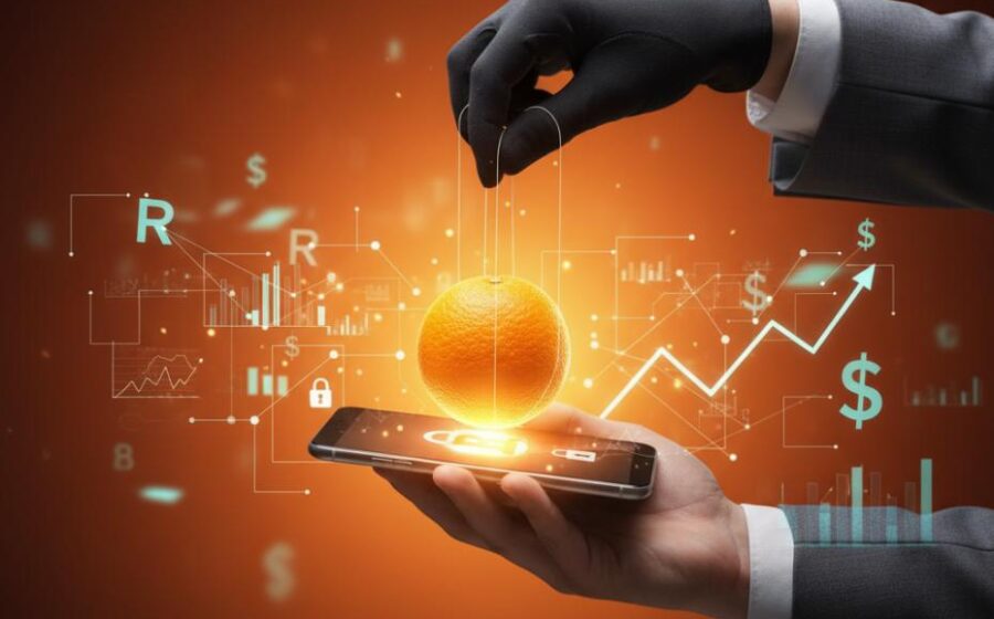 Gráfico mostra crescimento de 88% em contas laranja no Brasil, com 870 mil casos em 6 meses afetando jovens de baixa renda