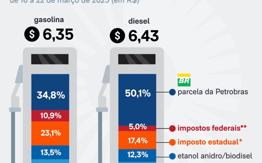 Prédio da ANP em Brasília com bandeira do Brasil, sede da agência que barrou gasolina caseira da Vertex