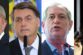 Collage de nove candidatos à Presidência em diferentes atos de campanha nesta segunda-feira