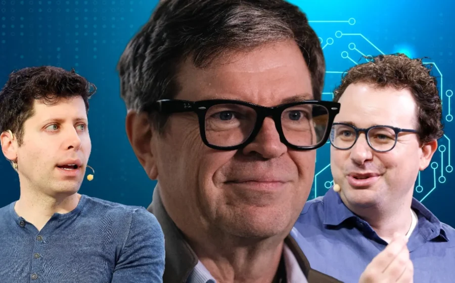 Sam Altman e Dario Amodei em audiência no Senado australiano sobre invasão de IA ao Medicare
