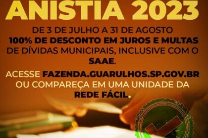 Projeto de lei da anistia fiscal 100% em dívidas municipais de Taubaté na Câmara