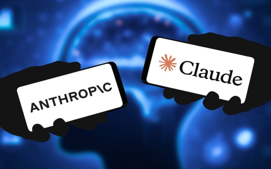 Logotipo da Anthropic com ícones de integração para BlackRock, Charles Schwab e Addepar representando o Claude for Financial Advisors