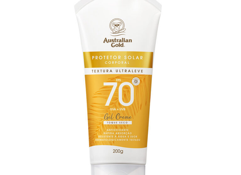 Embalagens da linha Kakadu Care da Australian Gold, produtos de bodycare com extrato de ameixa de Kakadu