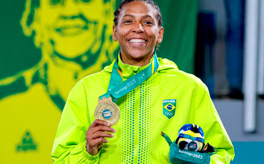 Atletas brasileiros celebram pódio no Mundial Paralímpico de Judô em Tbilisi, Geórgia