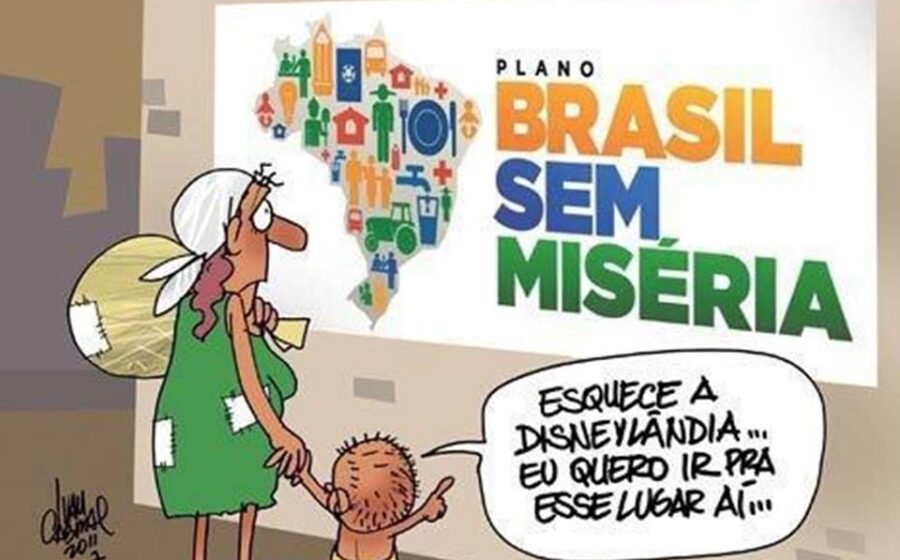Gráfico mostra queda do índice de miséria no Brasil enquanto felicidade estagna
