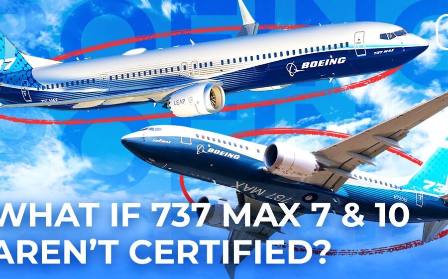 Boeing 737 MAX avião comercial na pista aeroporto investigação FAA