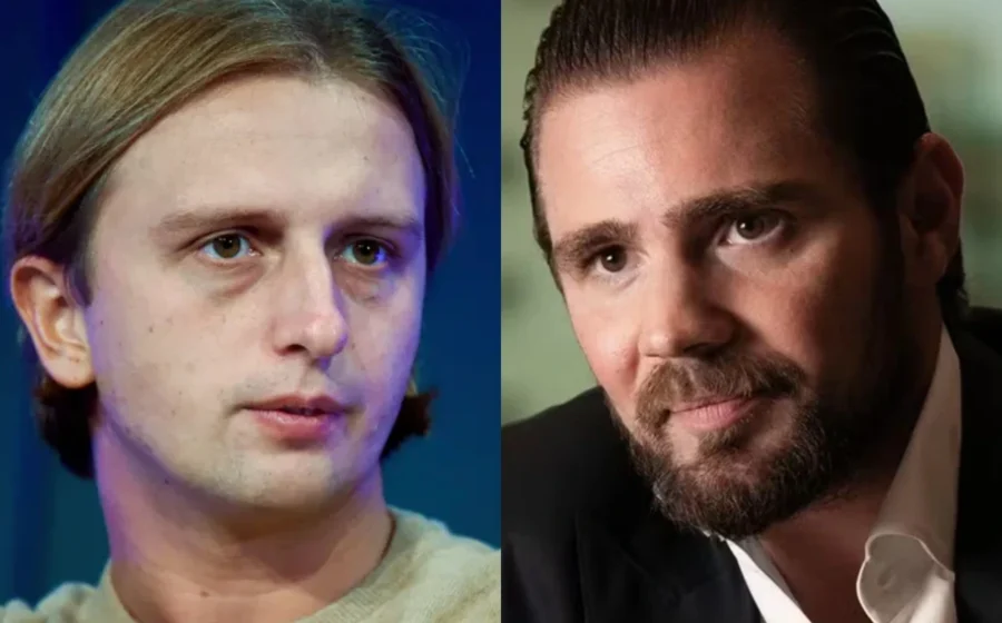 Superiate de luxo com sobreposição de dados de IA, simbolizando compra via ChatGPT por CEO da Revolut