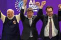 Sam Altman e Dario Amodei em audiência no Senado australiano sobre regulação de IA