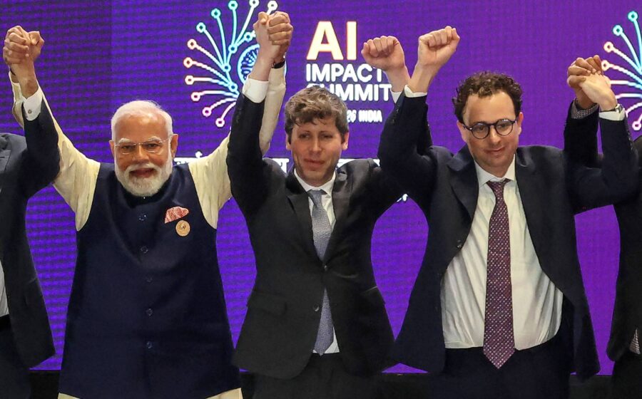 Sam Altman e Dario Amodei no Senado australiano, inteligência artificial e regulação