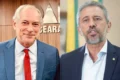 Gráfico de pesquisa Datafolha mostra Ciro Gomes com 44% e Elmano de Freitas 43% para governador do Ceará 2026
