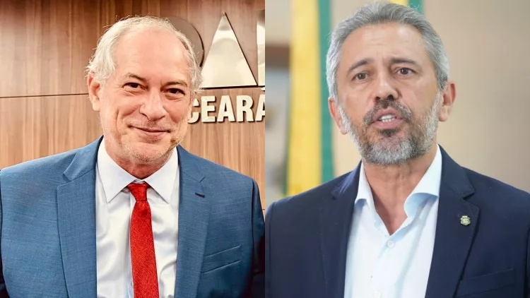Gráfico de pesquisa Datafolha mostra Ciro Gomes com 44% e Elmano de Freitas 43% para governador do Ceará 2026