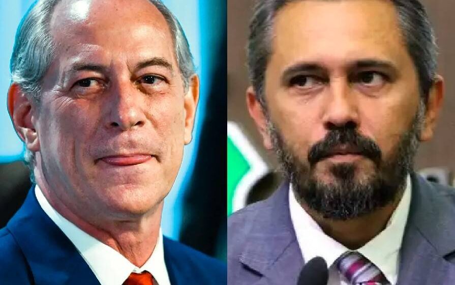 Ciro Gomes e Elmano de Freitas em debate eleitoral na TV Verdes Mares, segundo turno Ceará 2024