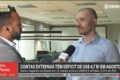 Gráfico mostra déficit em transações correntes do Brasil de US$ 5,1 bi em agosto, alta de 34% apesar de superávit comercial recorde