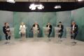 Debate ao Senado em SC com 7 candidatos no palco da NSC TV, eleição 2026