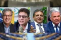 Cadeiras vazias no palco do debate ao Senado no Acre com 4 favoritos ausentes