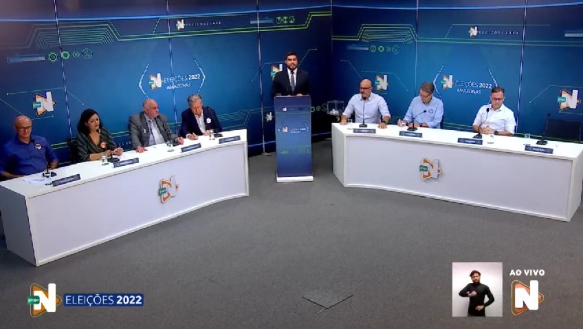 Seis candidatos ao Senado pelo Amazonas em debate televisionado na Rede Amazônica