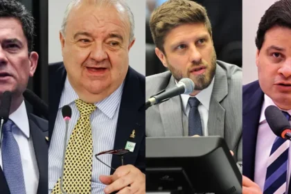 Debate ao governo do Paraná com Sergio Moro, Requião Filho e Sandro Alex no estúdio da RPC