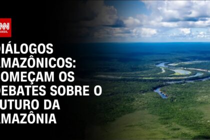 Seis candidatos a senador no palco do debate da Rede Amazônica no Amazonas