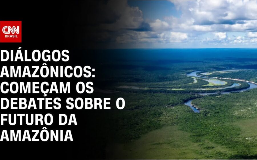 Seis candidatos a senador no palco do debate da Rede Amazônica no Amazonas