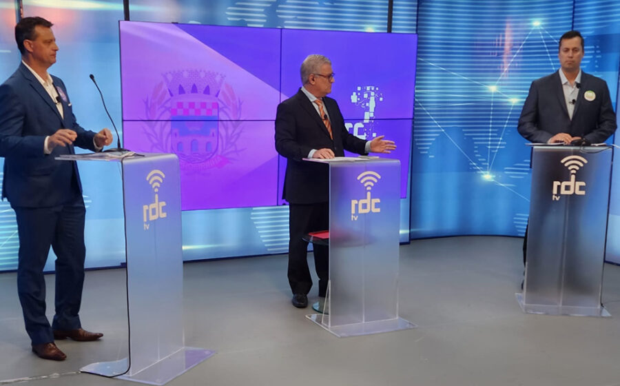 Quatro candidatos ao governo do RS em debate na RBS TV: Gabriel Souza, Juliana Brizola, Marcelo Maranata e Zucco
