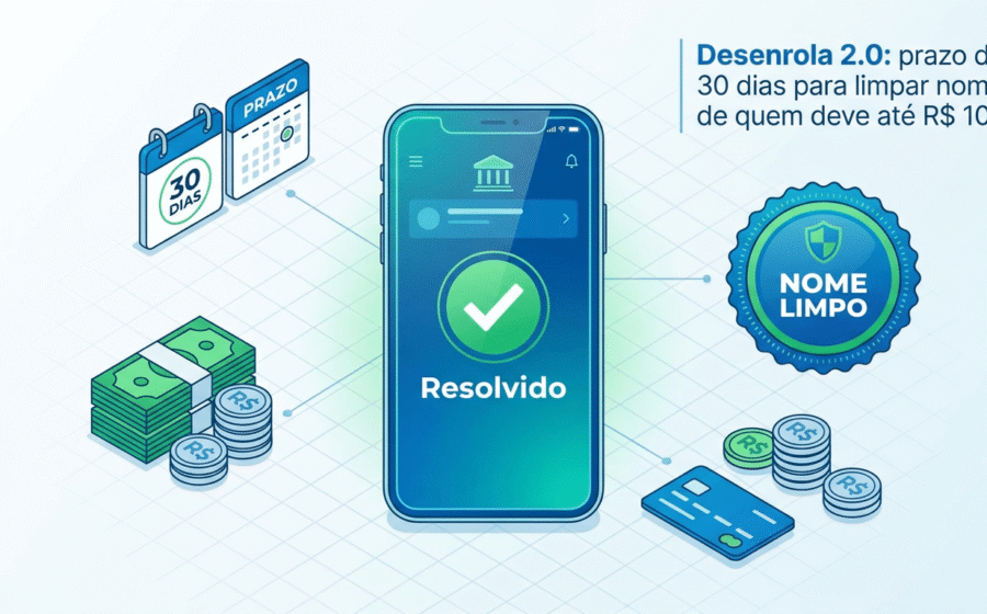 Logotipo do programa Desenrola Adimplentes com calendário mostrando prorrogação até 26 de outubro para dívidas até R$ 15 mil