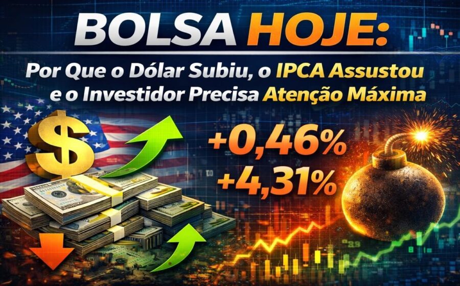 Gráfico mostra dólar subindo para R$ 5,20 e Ibovespa caindo abaixo de 184 mil pontos