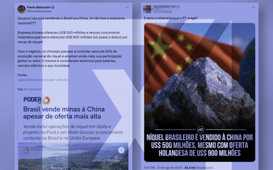 Ministro brasileiro rejeita documento dos EUA sobre venda de níquel à China