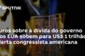 Gráfico mostra emissão recorde de T-bills do Tesouro EUA atingindo US$ 1 trilhão