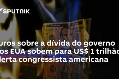 Gráfico mostra emissão recorde de T-bills do Tesouro EUA atingindo US$ 1 trilhão
