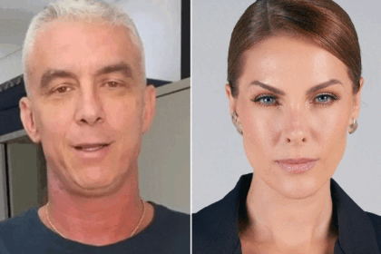 Ana Hickmann em tribunal com documentos judiciais e valores em destaque
