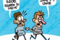 Ilustração de balança política com Estado pesando sobre setor privado, representando estatismo convergente de esquerda e direita