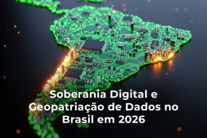 Mapa da Europa com ícones de software livre sobrepondo bandeiras nacionais, simbolizando soberania digital