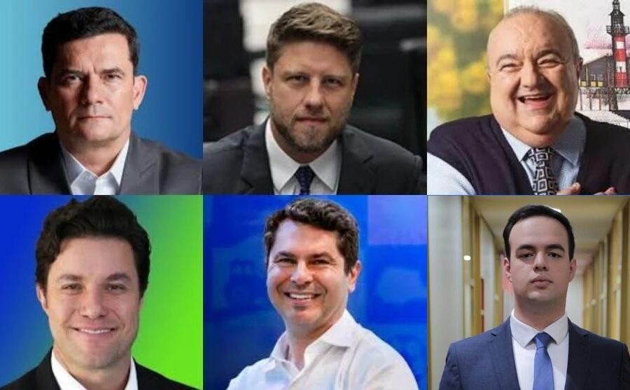 Mapa do Paraná com rotas dos candidatos ao governo a 7 dias da eleição