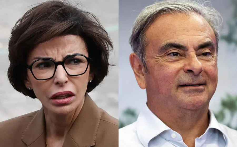 Carlos Ghosn e Rachida Dati em julgamento na França por corrupção