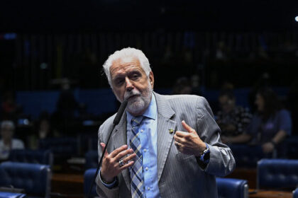Ilustração sobre esquema de corrupção na Bahia com senador Jaques Wagner e valores de R$ 3 milhões mensais segundo delação Vorcaro