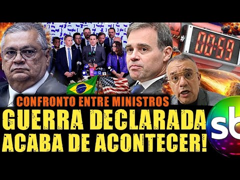 Ministros Kassio Nunes Marques e Flávio Dino em disputa institucional entre TSE e STF
