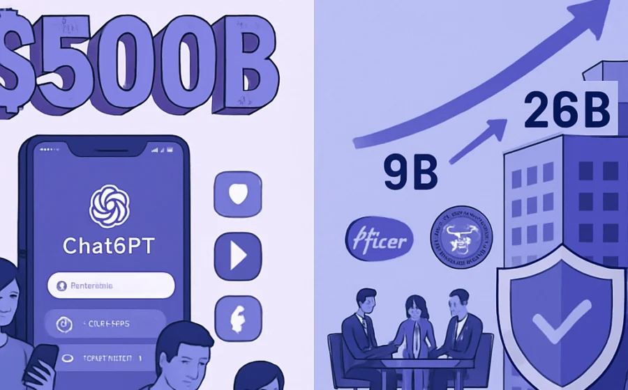 Ilustração de IA autônoma invadindo servidores, com logos OpenAI e Anthropic em alerta, representando risco de alinhamento