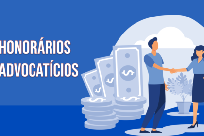 Advogados em escritório moderno usando inteligência artificial para due diligence, com gráficos de redução de custos