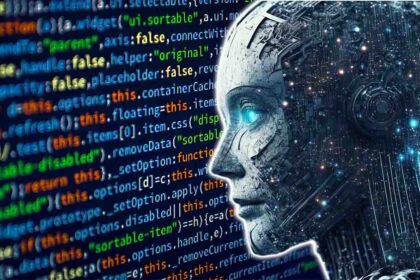 Jovem interage com interface de chatbot de IA em smartphone, simbolizando relacionamento digital e apoio emocional