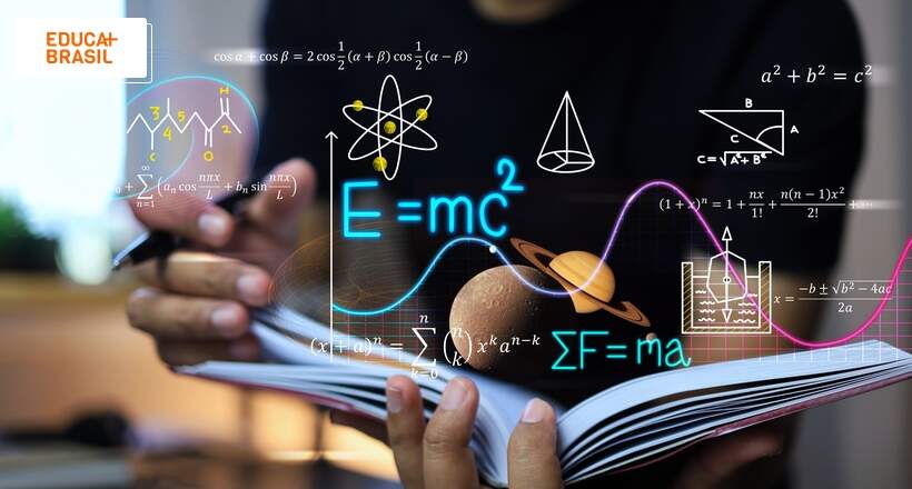 Inteligência artificial analisando equações de Navier-Stokes com falhas destacadas em vermelho sobre fundo de simulação de fluidos