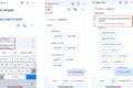 Profissional usando tradutor de IA no celular enquanto colega fala inglês em reunião de negócios