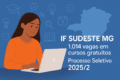 Campus Juiz de Fora do IF Sudeste com estudantes, representando 643 vagas abertas até 29/09