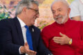 Presidente Lula em reunião reservada com donos de bets em camarote VIP discutindo regulamentação e eleições 2026