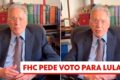 Gráfico comparando aprovação de Lula em 2022 com FHC, Dilma e Lula 2006 nas pesquisas eleitorais