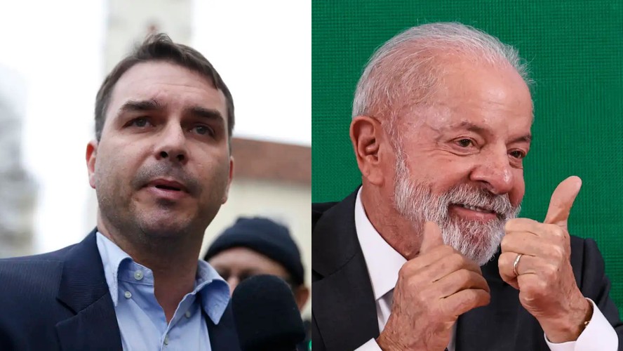 Gráfico de intenções de voto 2026 mostra Flávio Bolsonaro e Lula tecnicamente empatados na liderança