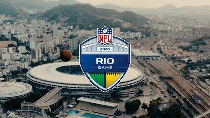 Maracanã preparado para jogo da NFL com marcação de campo de futebol americano e arquibancadas lotadas